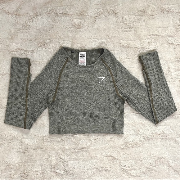 Gymshark Vital Seamless Long Sleeve Crop Top - Picture 1 of 4